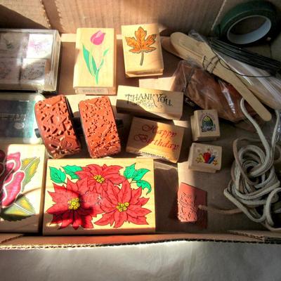 Large Lot of Crafting and Stamping Items