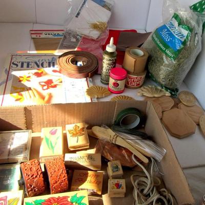 Large Lot of Crafting and Stamping Items
