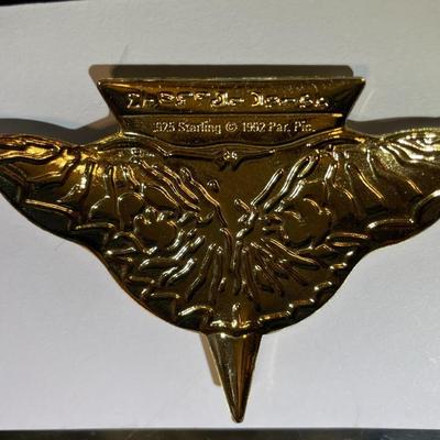 Lot #5 Star Trek Sterling Silver .925 (Dated 1992) Insignia 2-1/4" x 3-1/4" as Pictured.