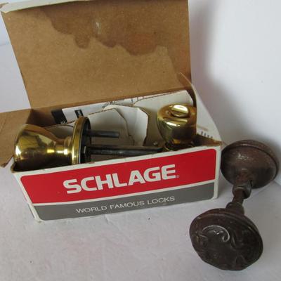 Older Schlage Door Handle and Antique Door Handle