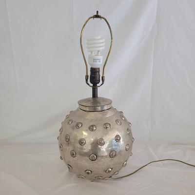 Studded Aluminum Lamp by Sarreid Ltd. (G-CE)