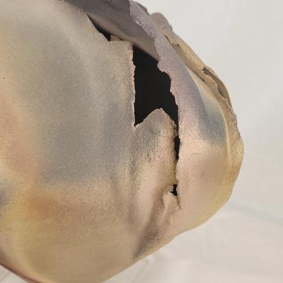 Large Heart Shaped Ceramic Sculpture Signed by Artist (G-CE)