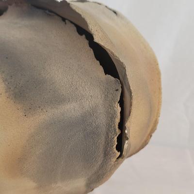 Large Heart Shaped Ceramic Sculpture Signed by Artist (G-CE)