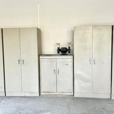 Trio (3) Metal Cabinets ~ *Read Details