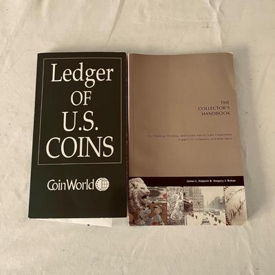 Coin Collecting Books & Two American Eagle Boxes (O-MG)