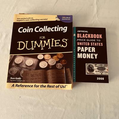 Coin Collecting Books & Two American Eagle Boxes (O-MG)