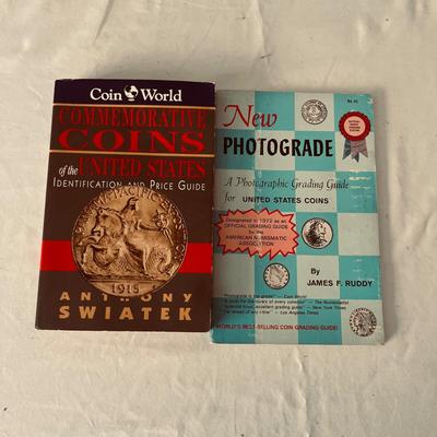Coin Collecting Books & Two American Eagle Boxes (O-MG)