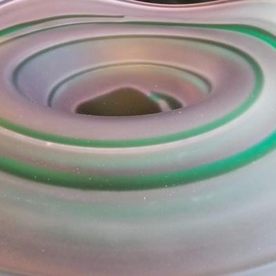 T Rush Frosted Glass Art Bowl (K-JS)