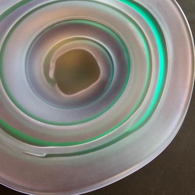 T Rush Frosted Glass Art Bowl (K-JS)