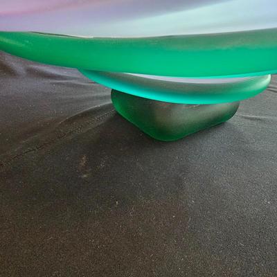 T Rush Frosted Glass Art Bowl (K-JS)