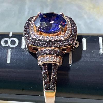 (Ring # 1) Sterling Silver .925 Fashion Ring Size 8.75 in VG Never Worn Condition.