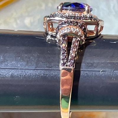 (Ring # 1) Sterling Silver .925 Fashion Ring Size 8.75 in VG Never Worn Condition.