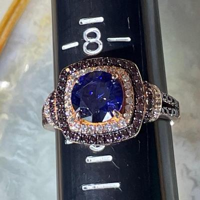 (Ring # 1) Sterling Silver .925 Fashion Ring Size 8.75 in VG Never Worn Condition.