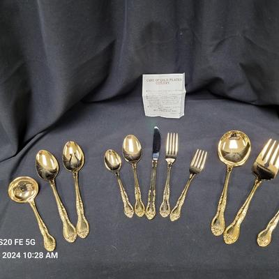 Gold Plated Cutlery Set