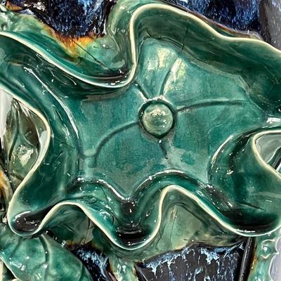 Blue Frogs Glazed Pottery