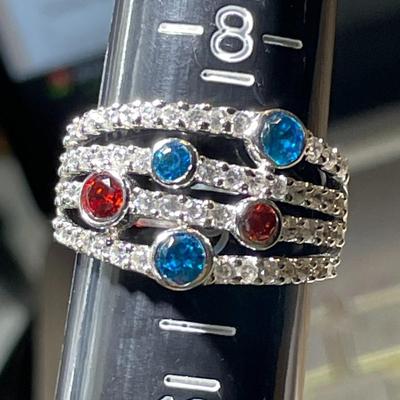 (Ring # 2) Sterling Silver .925 Fashion Ring Size 9 in VG Never Worn Condition.