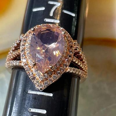 (Ring # 3) Sterling Silver .925 Fashion Ring Size 8 in VG Never Worn Condition.