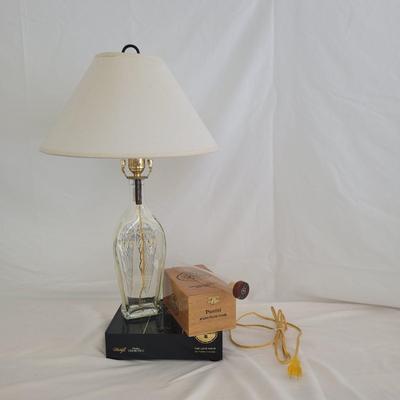 Whiskey and Cigar Motif Table Lamp (G-CE)