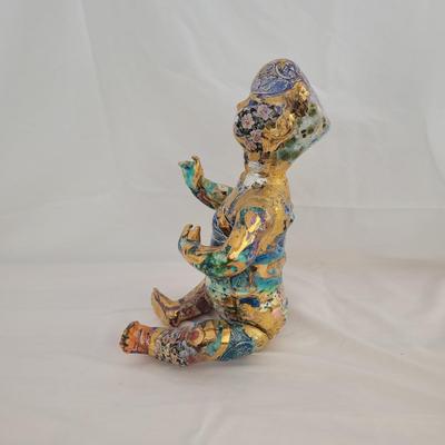 Mixed Media Baby Doll Sculpture (G-CE)