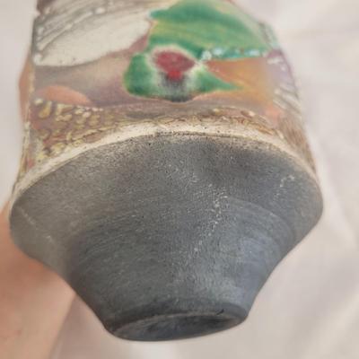 Trio of Artist Signed Ceramic Triangular Vases (G-CE)