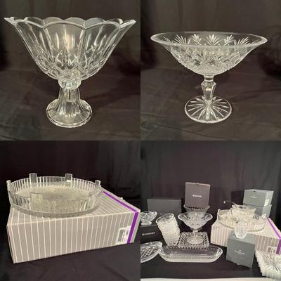 Large Footed Platter, Bowls & More - Waterford Crystal (DR-RG)
