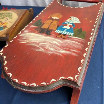 Wall decor sleds