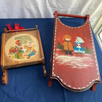 Wall decor sleds