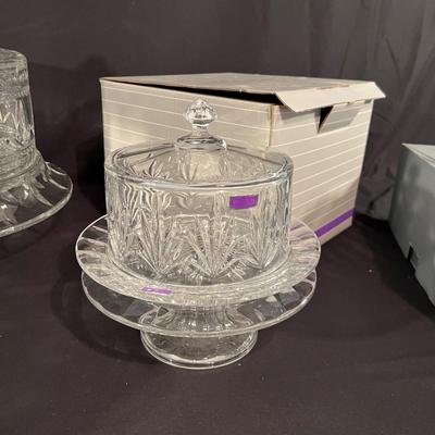Four Waterford Crystal Cake Stands New In Box (LR-RG)