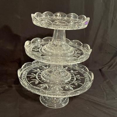 Four Waterford Crystal Cake Stands New In Box (LR-RG)
