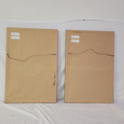 “Edger” and “Spade” Signed Encaustic Paintings by Dorothy Macina (G-CE)