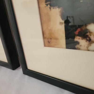 “Edger” and “Spade” Signed Encaustic Paintings by Dorothy Macina (G-CE)