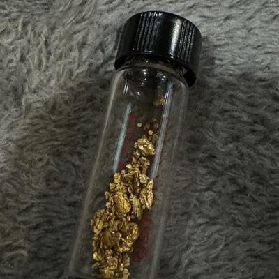 2.7 Gram Placer Gold Nugget Natrual Alaskan Nugget Flakes