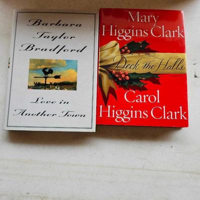 Fiction Hardback Book Lot, including Higgins -Clark