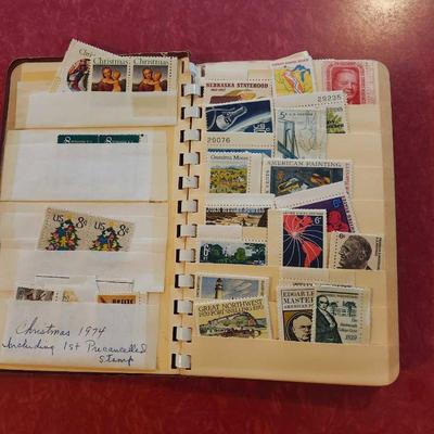 Monitor Stamp Stock Book full of stamps