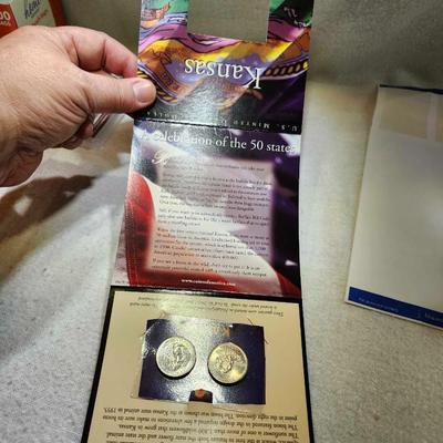 Uncirculated coins and Tokens, Lincoln bicentennial, Westward Journey, Kansas Quarter. reader's digest