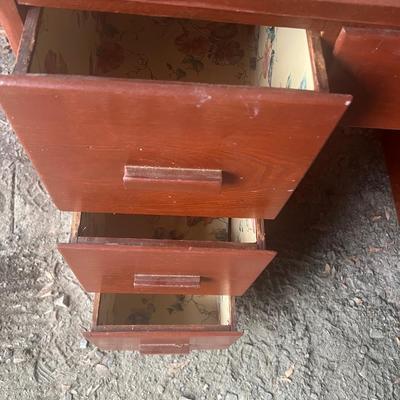 Vintage Wood Desk ~ needs repair