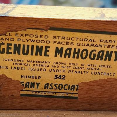 Mahogany wall table