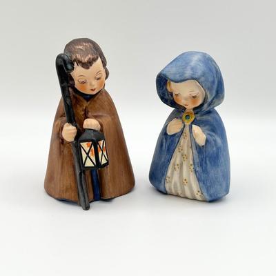 HUMMEL ~ Janet Robinson Nativity ~ Pair (2) Joseph & Mary