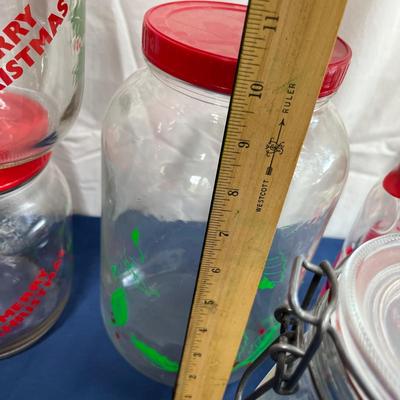 Lot of Christmas jars