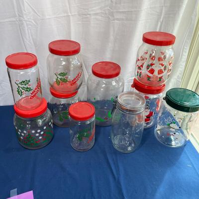 Lot of Christmas jars