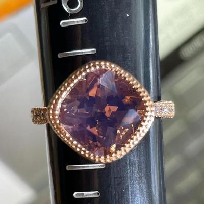 (Ring #7) Sterling Silver .925 Fashion Ring Size 8 in VG Never Worn Condition.