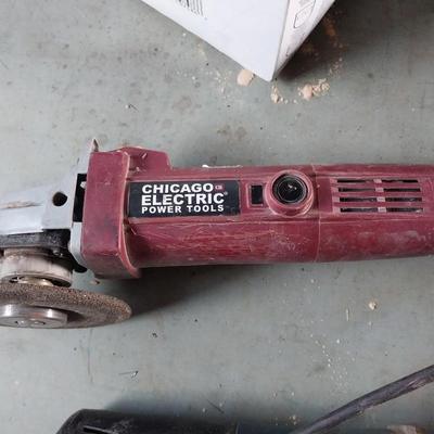 4 1/2" ANGLE GRINDER AND RYOBI GRINDER