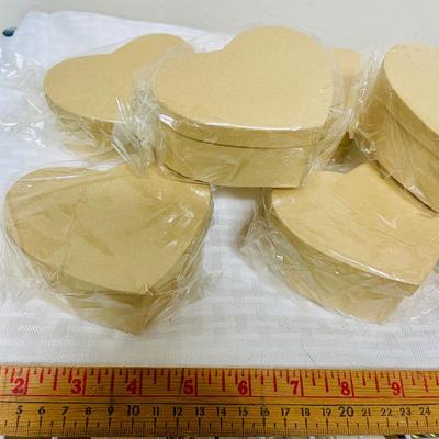 Craft Supplies cardboard Heart Boxes for Trinkets & Treasures 11 pcs