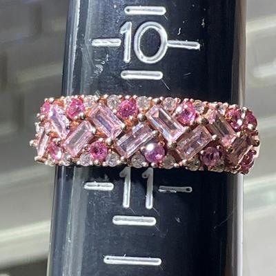 (Ring #11) Sterling Silver .925 Fashion Ring Size 10-3/4 in VG Never Worn Condition.