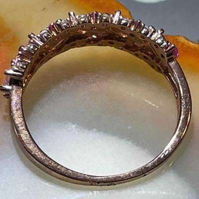 (Ring #11) Sterling Silver .925 Fashion Ring Size 10-3/4 in VG Never Worn Condition.