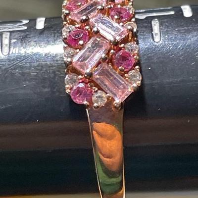 (Ring #11) Sterling Silver .925 Fashion Ring Size 10-3/4 in VG Never Worn Condition.