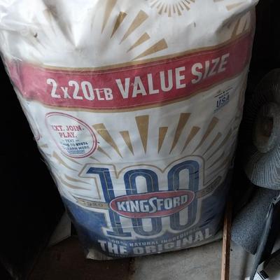 THREE LARGE BAGS OF CHARCOAL
