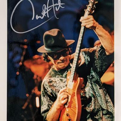 Carlos Santana signed photo