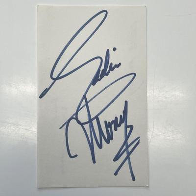 Eddie Money original signature