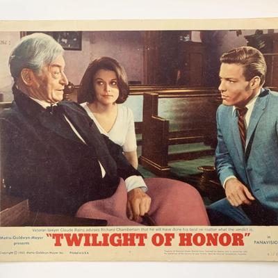 Twilight of Honor original 1963 vintage lobby card